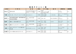 販売チケット一覧 - まなみーる 岩見沢市民会館・文化センター