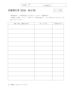 (活動報告書シートC)（PDFファイル 399KB）