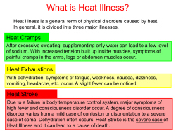 What is Heat Illness?