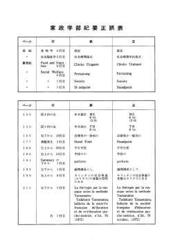 Page 1 食物学 4行目 社会福祉学5行目 Food and Nutri