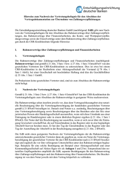 Hinweise zum Nachweis - Entsch&auml;digungseinrichtung deutscher