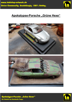 Apokalypse-Porsche „Grüne Hexe“ - Tabletop