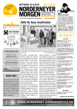 Hilfe f&uuml;r Haus Inselfrieden