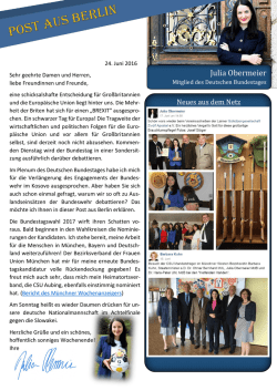 Julia Obermeier vor Ort