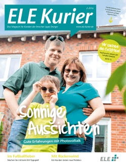 ELE Kurier 02/2016 - Emscher Lippe Energie GmbH
