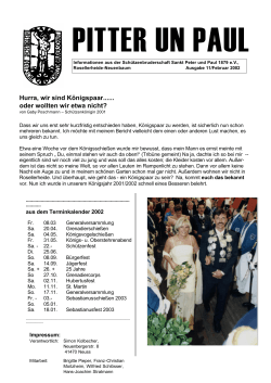 2002-1 - Schützenbruderschaft St. Peter und Paul 1879 e.V.
