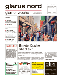 Glarner Woche, Glarus Nord, 22.6.2016