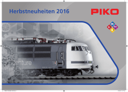 99530_Herbstflyer 2016.indd - PIKO Spielwaren GmbH Webshop