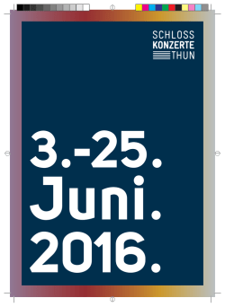 Festivalf&uuml;hrer Schlosskonzerte Thun 2016