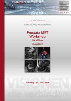Prostata MRT Workshop