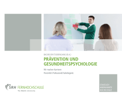 Prävention und Gesundheitspsychologie (BA)