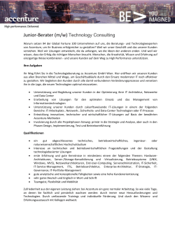 Junior-Berater (m/w) Technology Consulting