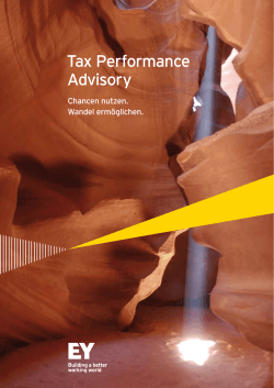 Tax Performance Advisory