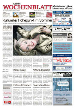 Alzeyer Wochenblatt vom 22.06.2016