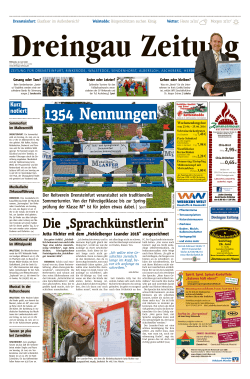 1354 Nennungen - Dreingau Zeitung