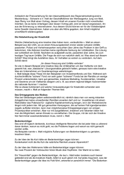 Hebelwirkung der Kreativit&auml;t