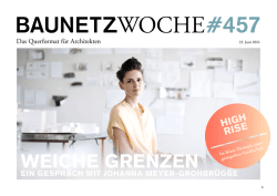 Ein Gespr&auml;ch mit Johanna Meyer-Grohbr&uuml;gge