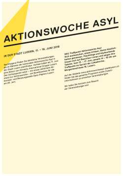 aktionswoche asyl