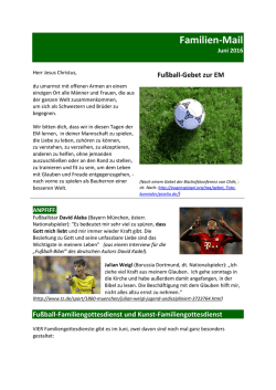 Familien-Mail - St. Andreas Velen