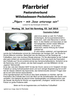 Pfarrbrief - Pastoralverbund Willebadessen