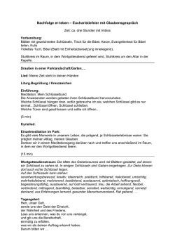 Glaubensgespr&auml;ch mit Eucharistiefeier