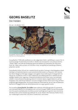 Georg Baselitz. Die Helden