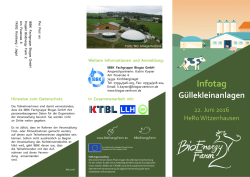 Infotag - G&uuml;llekleinanlagen