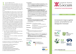 EAL Tagung "Kirchenland ...", 2.-4. 9. 2016