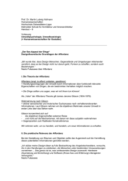 Prof. Dr. Martin Ludwig Hofmann Humanwissenschaften - HS-OWL