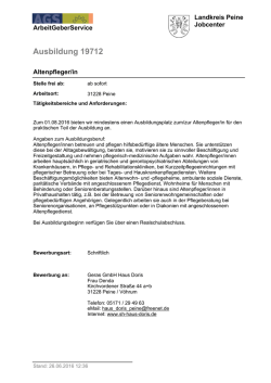 Ausbildung 19712 - Landkreis Peine
