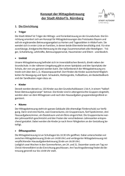 Konzept der Mittagsbetreuung der Stadt Altdorf b. Nürnberg