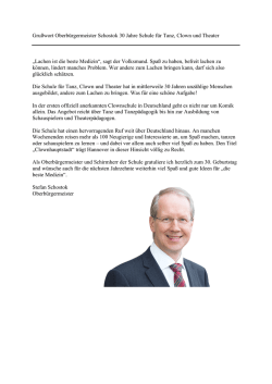 Gru&szlig;wort von Stefan Schostock, Oberb&uuml;rgermeister von Hannover und