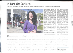 Im Land der Denkerin - Goethe