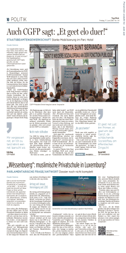 „Wëssenbuerg“: muslimische Privatschule in Luxemburg?
