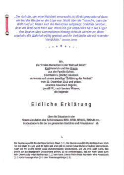 Eidliche Erkl&auml;rung