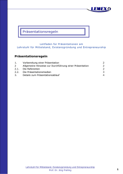 Leitfaden für Präsentationen
