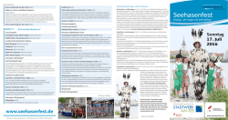 Festzug-Programm Seehasenfest 2016