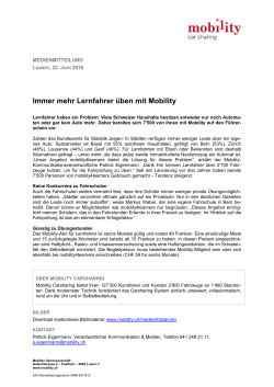 Immer mehr Lernfahrer &uuml;ben mit Mobility