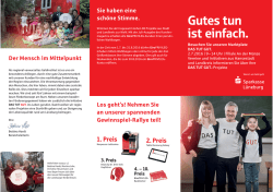 Gutes tun ist einfach.
