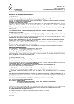 Jahresbericht 2013 - Elternforum Obersiggenthal