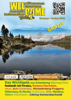 Download: WELCOME Guide Sommer 2016