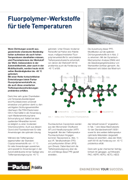 Fluorpolymer-Werkstoffe für tiefe Temperaturen