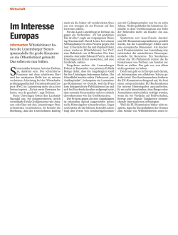 Im Interesse Europas
