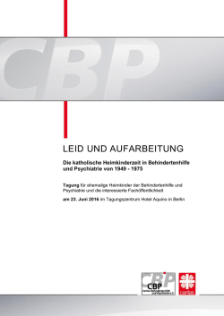 LEID UND AUFARBEITUNG - Deutsche Bischofskonferenz