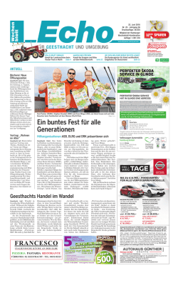 Ein buntes Fest f&uuml;r alle Generationen