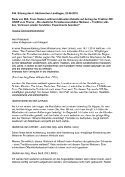 REDE von Franz Sodann - Fraktion DIE LINKE im Sächsischen