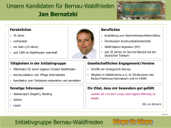 Steckbriefe Kandidaten - Initiativgruppe Bernau