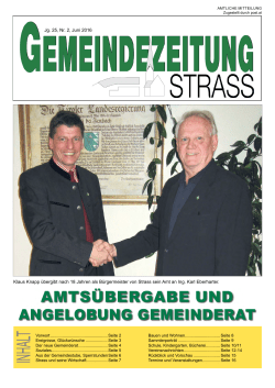 Inhalt - B&uuml;rgermeister Zeitung