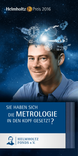 Helmholtz-Preis Flyer 2016  - Helmholtz