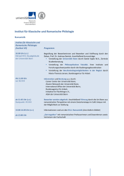 Institut f&uuml;r Klassische und Romanische Philologie